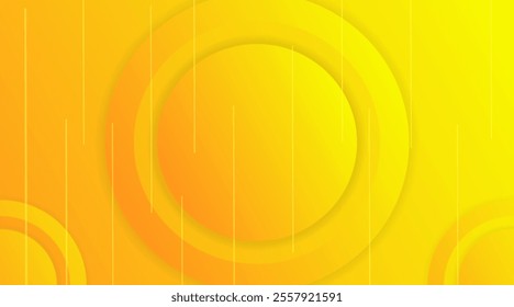 Modern summer asbtract geometric gradient overlap circle orange, and yellow abstract background vector design