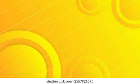 Modern summer asbtract geometric gradient overlap circle orange, and yellow abstract background vector design