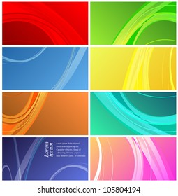 modern summer floral vector templates set. Eps10