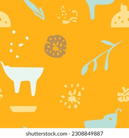 Modern Summer Scandinavian Doodle Patterns,  vector color pastel patterns are perfect for adding a touch of summer to your home decor. Use as pillow covers, wall decals, or even as a pretty pattern