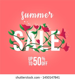 Modern Summer Special Offer Banner For Retail, Market and Social Media use