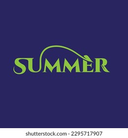  Diseño de un logotipo de tipografía de verano moderno
