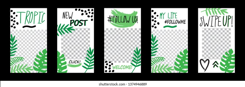 Modern summer vertical background template