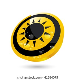 signo de sol moderno