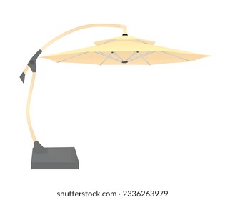 Modern sun umbrella. vector illustration