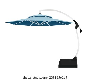 Modern sun umbrella. vector illustration