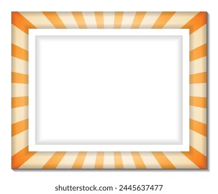 Modern sunburst background with blank display board for promotion