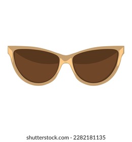 Moderne Sonnenbrille auf weißem Hintergrund