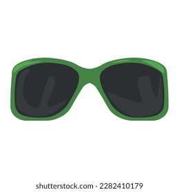 Gafas de sol modernas sobre fondo blanco
