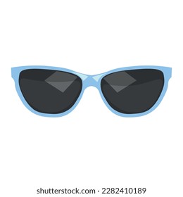 Gafas de sol modernas sobre fondo blanco