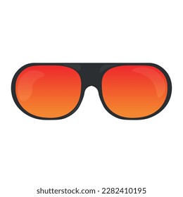Gafas de sol modernas sobre fondo blanco