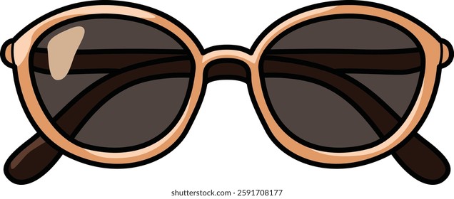 Modern sunglasses vector, ideal for eyewear branding, fashion logos, and sunny day designs.