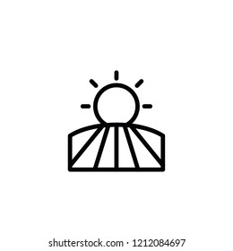 Modern sunny icon