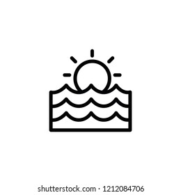 Modern sunny icon