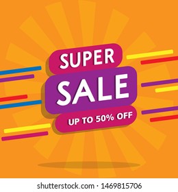 	
Modern Super Sale Banner and Poster Background Vector HD for Market, Supermarket and Social Media Use. Banner design template.