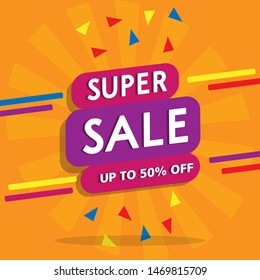 	
Modern Super Sale Banner and Poster Background Vector HD for Market, Supermarket and Social Media Use. Banner design template.