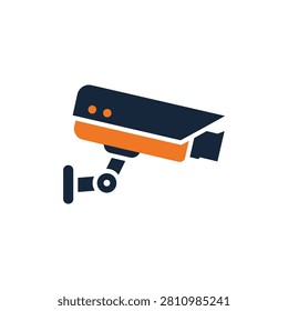 Modern surveillance device graphic with adjustable bracket ideal for security systems and monitoring applications. Use for safety and protection themes.