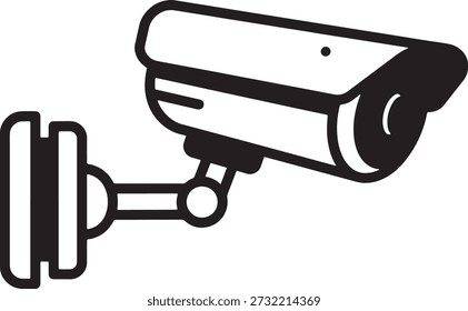 Cámara de seguridad de vigilancia moderna montada en una pared que captura para el seguimiento y la protección que simboliza la seguridad