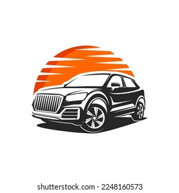 Diseño moderno del logotipo del automóvil SUV