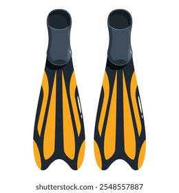 Modern swim fins designed for optimal propulsion and comfort during water activities