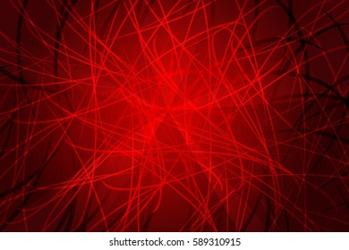 Modern Swirl Pattern Background In Color of Red.