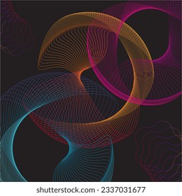 Modern Swirl Shape with modern color gradient