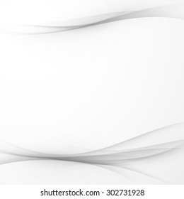 Modern swoosh gradient gray lines background. Vector illustration