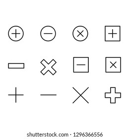 Modern symbol icon set