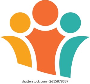 a modern symbol of teamwork, unity, and support, ideal for businesses, organizations, and branding projects.