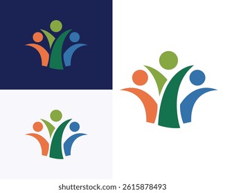 a modern symbol of teamwork, unity, and support, ideal for businesses, organizations, and branding projects.