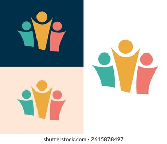 a modern symbol of teamwork, unity, and support, ideal for businesses, organizations, and branding projects.