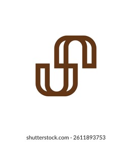 Modern Symmetrical S Letter Logo Design with Unique Shape