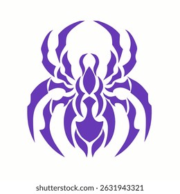 Modern Symmetrical Vector Spider Tribal Design