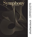 Modern symphony orchestra design. Suitable for poster, booklet cover. Vector illustration.