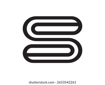 Modern Sync Icon in Simple Line Vector Style
