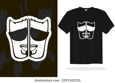 Modern t shirt design with random vector graphics