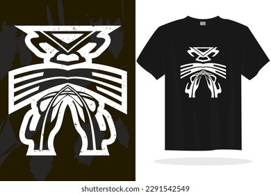 Modern t shirt design with random vector graphics