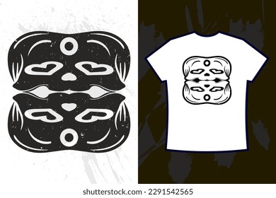 Modern t shirt design with random vector graphics