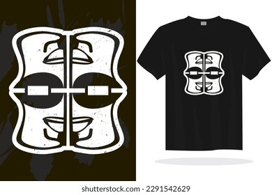 Modern t shirt design with random vector graphics