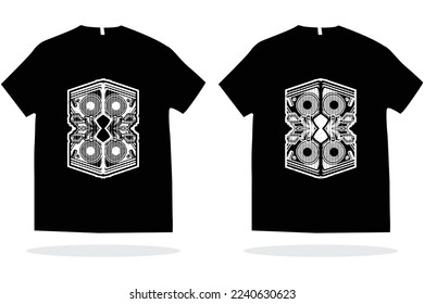 Modern t shirt design template with random graphics