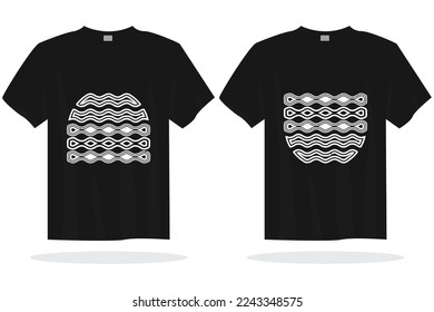 Modern t shirt design template with random graphics