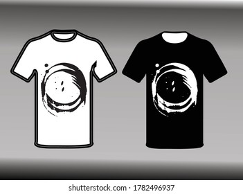 modern t shirt design vector circle icon.