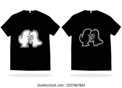 Modern t shirt design vector template with random graphics