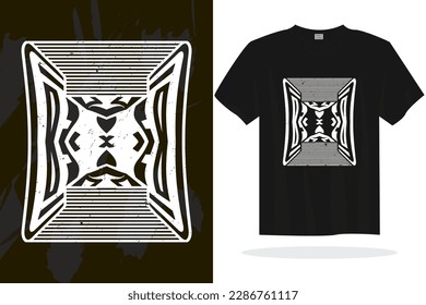 Modern t shirt design vector template with random graphics