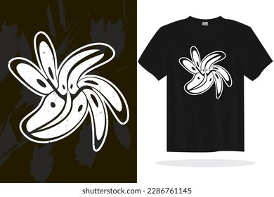 Modern t shirt design vector template with random graphics