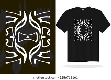 Modern t shirt design vector template with random graphics