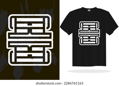Modern t shirt design vector template with random graphics