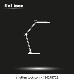 Modern table lamp icon. Lighting illustration.