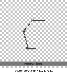 Modern table lamp icon. Lighting illustration.