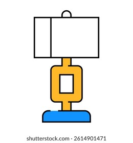 modern table lamp line icon vector. modern table lamp sign. isolated symbol illustration